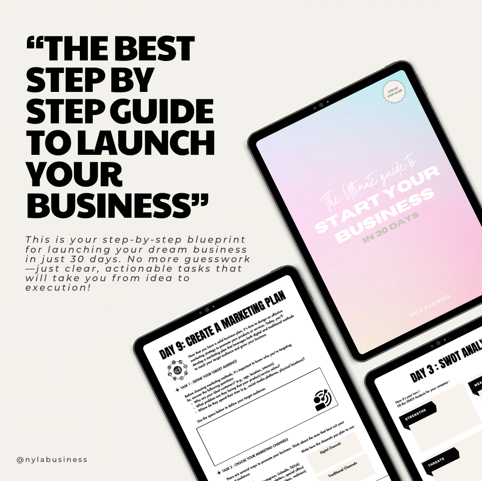 EBOOK : 30 DAYS TO START YOUR BUSINESS