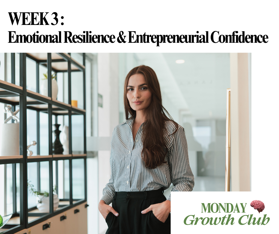 Monday 30th June (7pm CET) : Emotional Resilience & Entrepreneurial Confidence