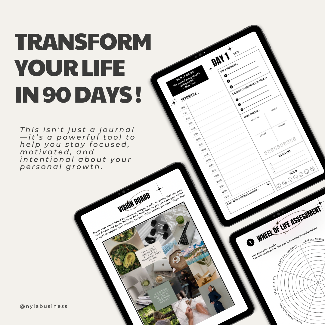 90 DAY PERSONAL GROWTH JOURNAL (DIGITAL)